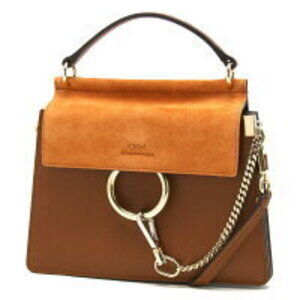 Chloe Faye Shoulder Bag Tobacco Brown